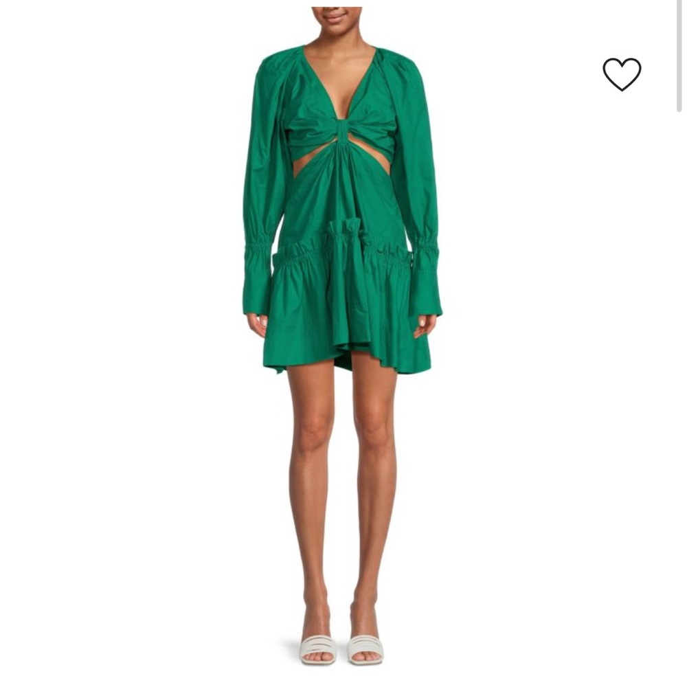A.L.C. Vibrant Green Mini Dress